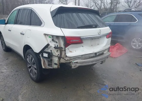 2015 Acura Mdx Technology Package из США, поврежденный, VIN 5FRYD4H46FB003628